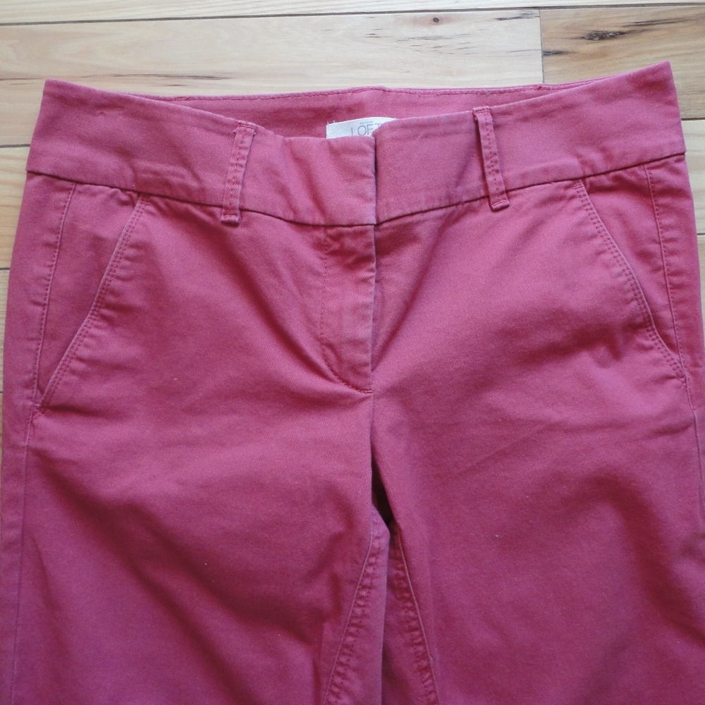 LOFT Marisa skinny cropped chinos size 4